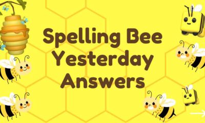 spelling bee answers yesterday