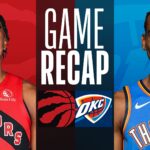 toronto raptors vs okc thunder match player stats
